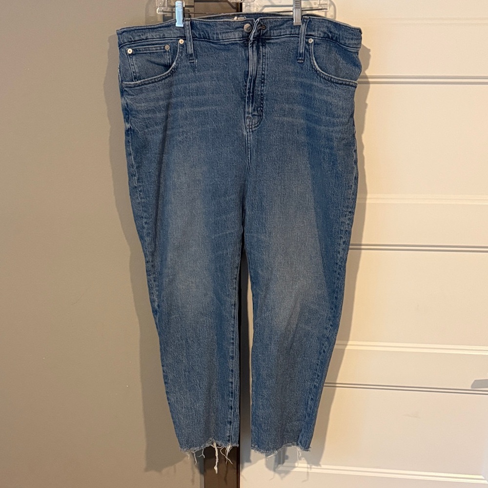 Madewell Perfect Vintage High-Rise Jeans with Raw Hem